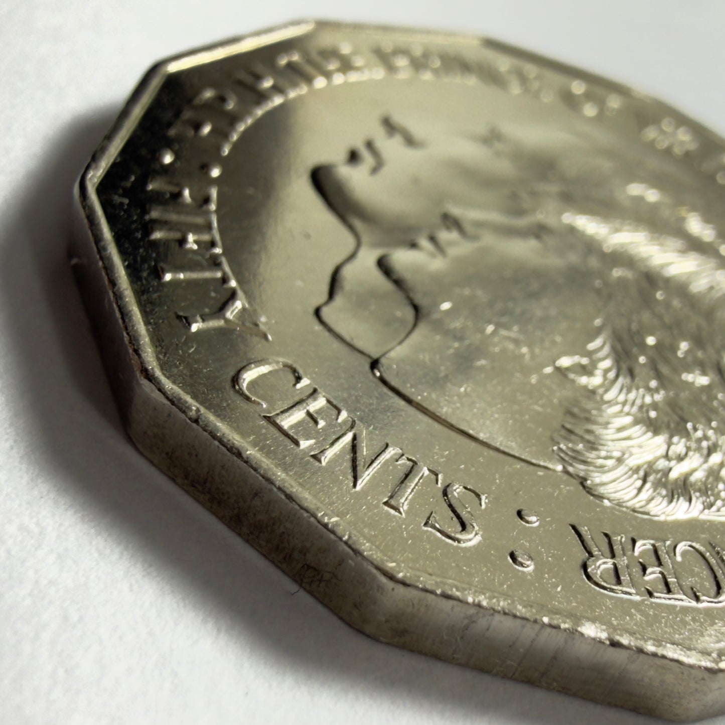 1981 50 Cent Coin -  Uncirculated - Prince of Wales & Lady Diana - 50c in 2x2