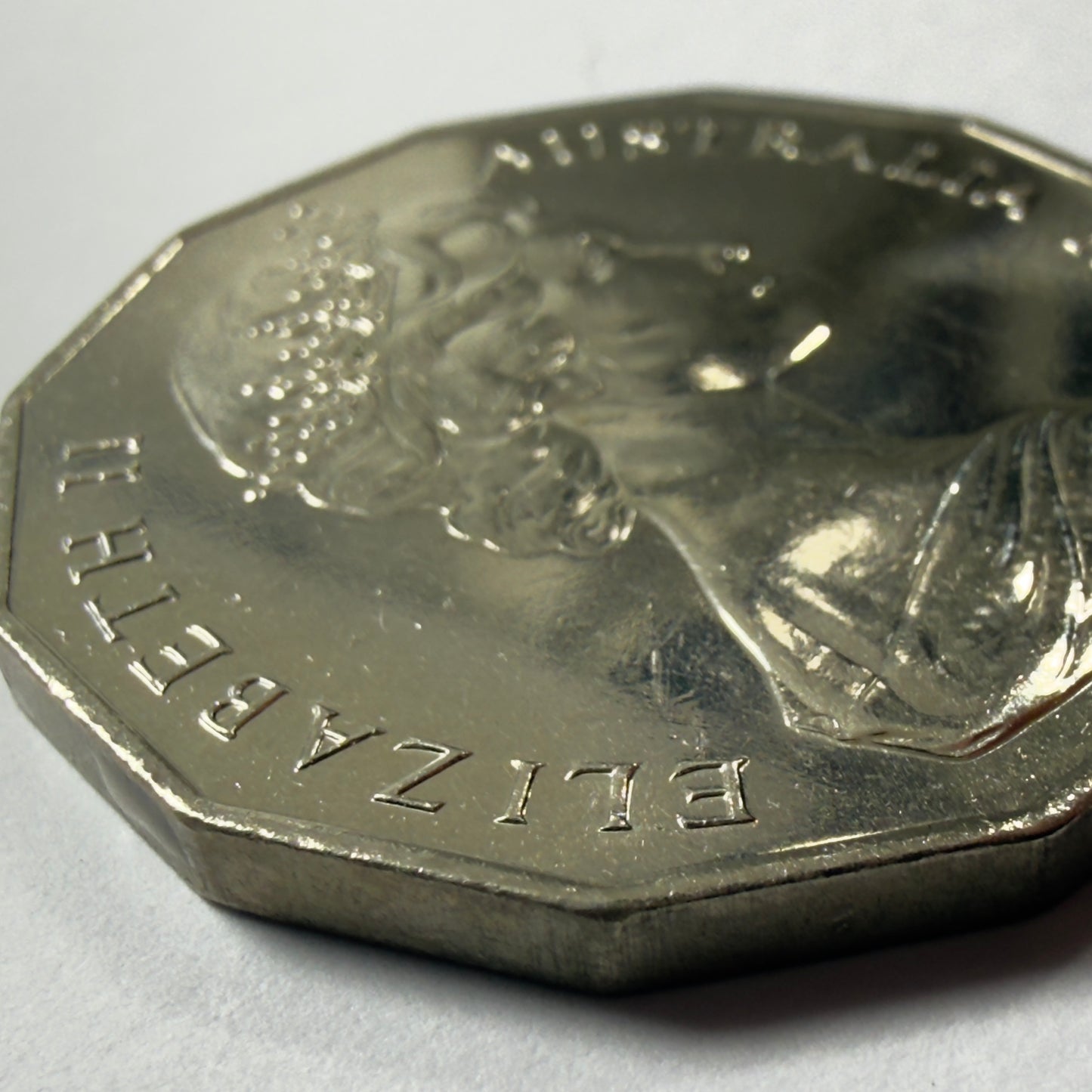 1981 50 Cent Coin -  Uncirculated - Prince of Wales & Lady Diana - 50c in 2x2