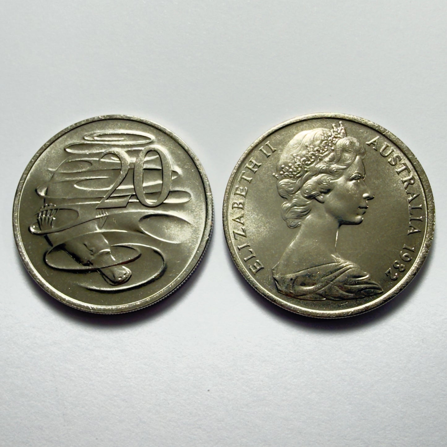 1982 20 Cent Coin - Platypus - Uncirculated - eX RAM  Roll - comes in 2x2