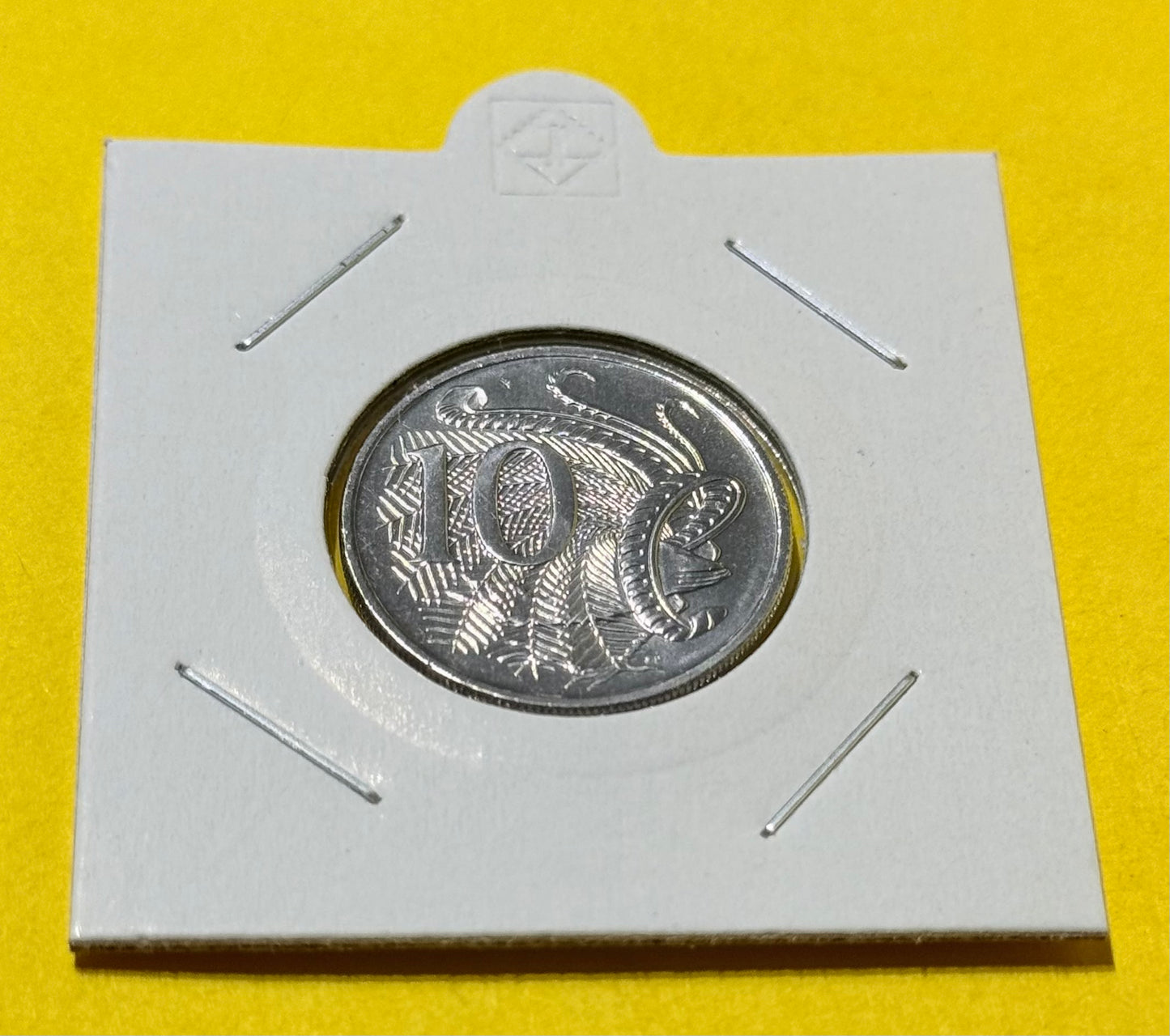 2018 10 Cent Coin - Uncirculated - Low Mintage 3.253 million - comes in 2x2