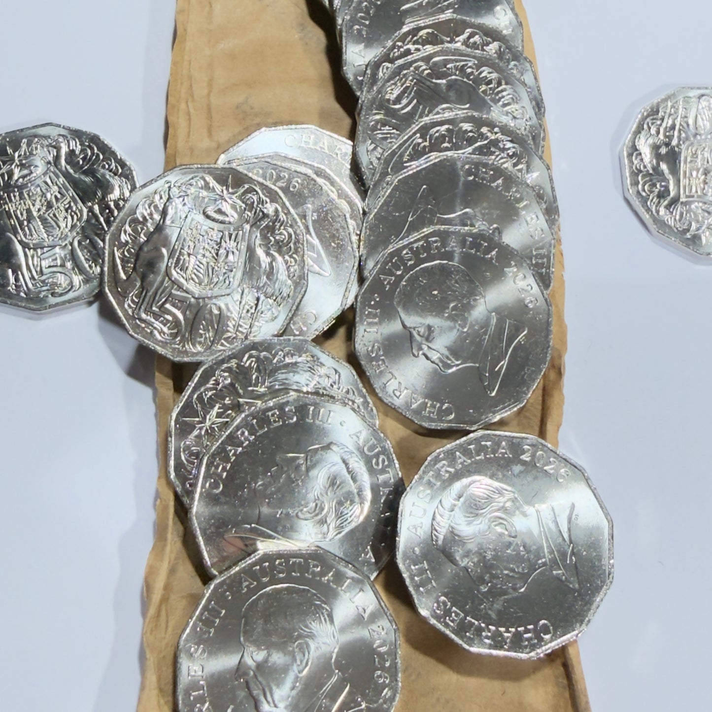 2026 50 Cent Coin COA - Coat Of Arms - Uncirculated - comes in 2x2