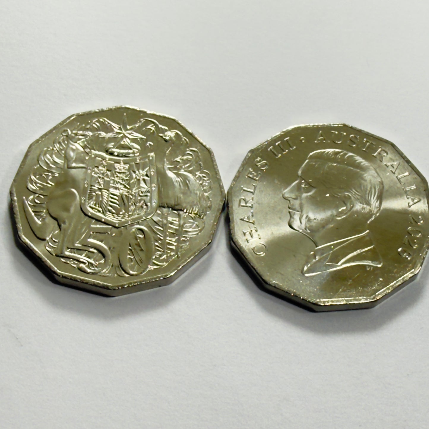 2026 50 Cent Coin COA - Coat Of Arms - Uncirculated - comes in 2x2