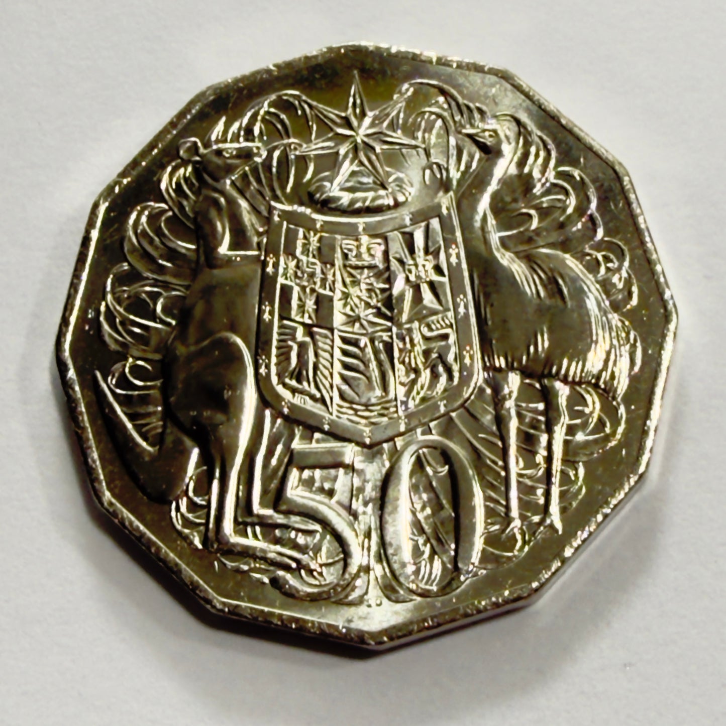 2026 50 Cent Coin COA - Coat Of Arms - Uncirculated - comes in 2x2