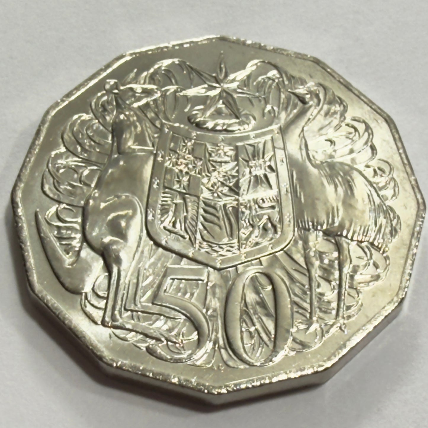 2026 50 Cent Coin COA - Coat Of Arms - Uncirculated - comes in 2x2