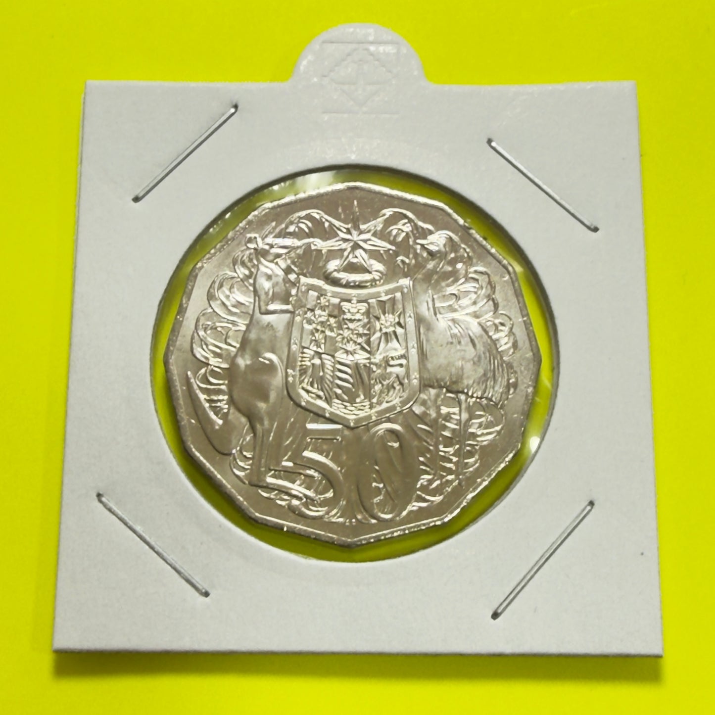 2026 50 Cent Coin COA - Coat Of Arms - Uncirculated - comes in 2x2