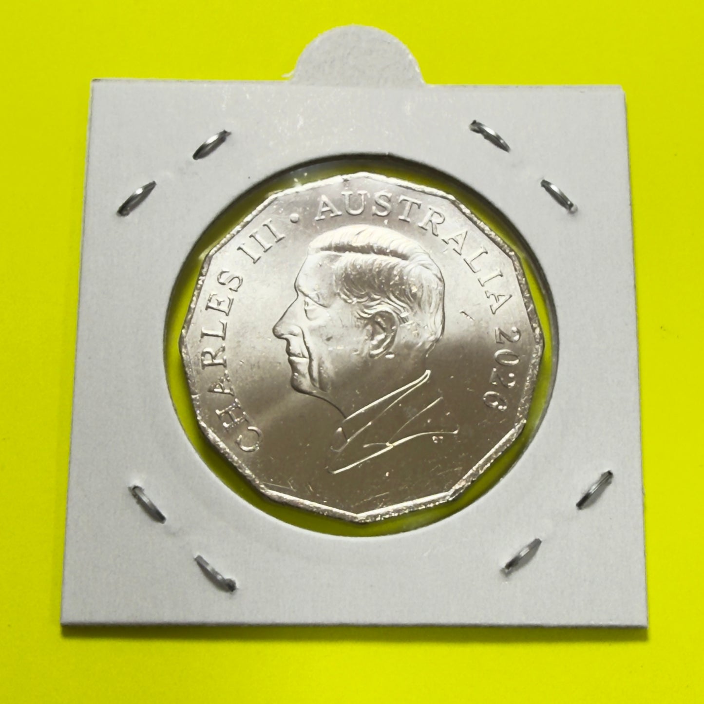 2026 50 Cent Coin COA - Coat Of Arms - Uncirculated - comes in 2x2