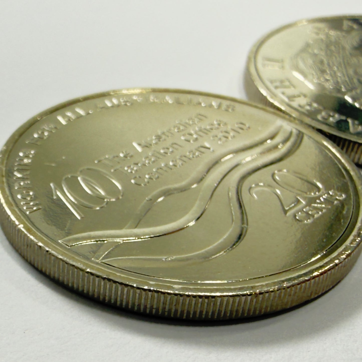 2010 20 Cent Coin -Uncirculated - Centenary Of Australian Taxation Office - 2x2