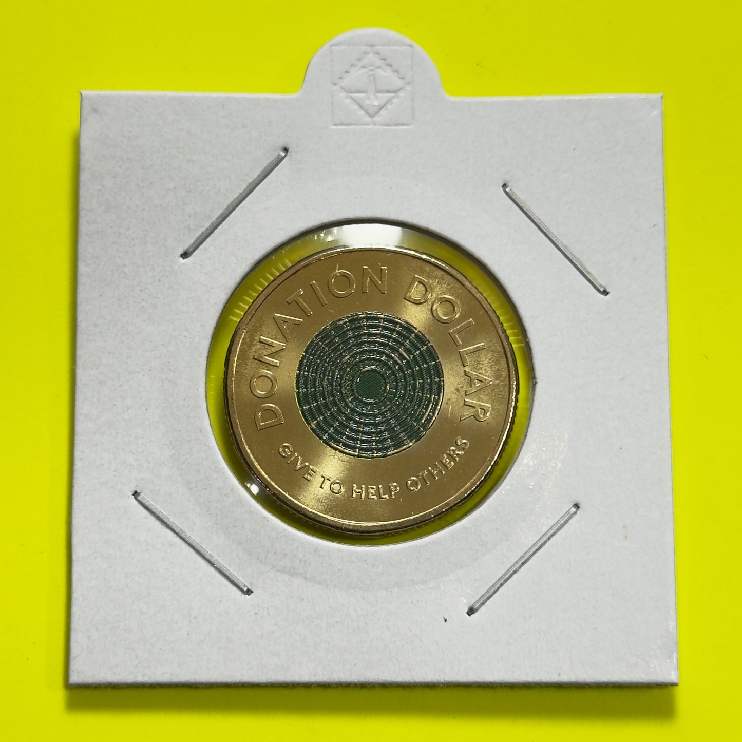 2021 One Dollar Coin - $1 Donation Dollar - Coloured $1 - comes in 2x2