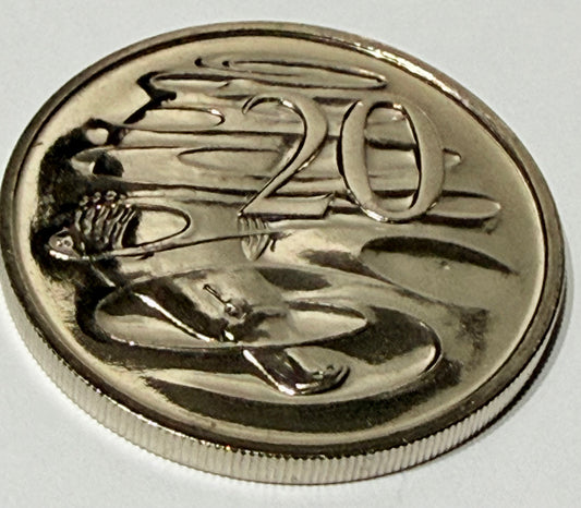 1988 20 Cent Coin - Uncirculated - Mint Set ONLY Coin - comes in 2x2