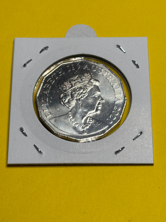 2020 50 Cent Coin - Uncirculated - Low Mintage - 1.08 Million - Comes In 2x2 - New Age Numismatics