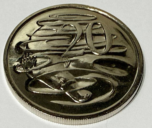 1988 20 Cent Coin - Uncirculated - Mint Set ONLY Coin - comes in 2x2