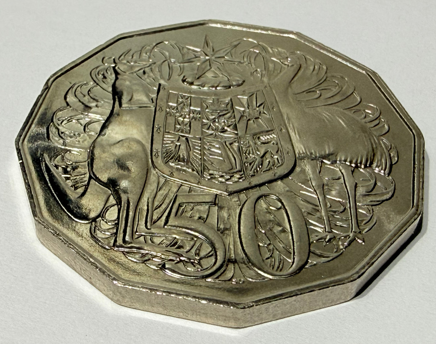 1983 50 Cent Coin - Uncirculated - EX mint set Coin - comes in 2x2