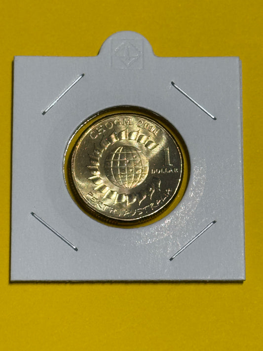 2011 $1 Coin - CHOGM - Uncirculated - Ex RAM Roll- Comes In 2x2 - New Age Numismatics