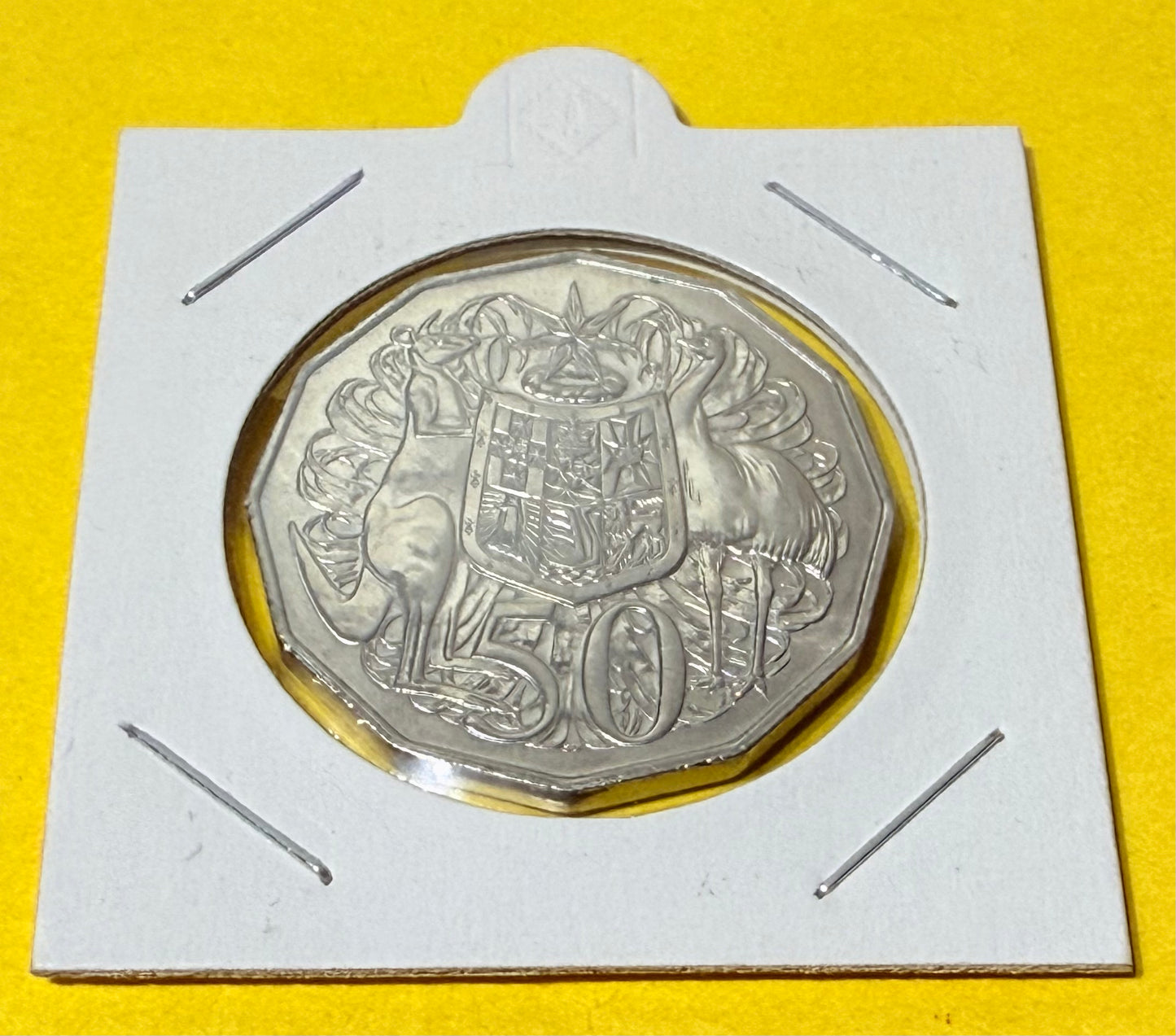 1983 50 Cent Coin - Uncirculated - EX mint set Coin - comes in 2x2