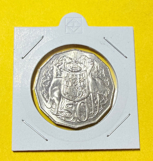 1983 50 Cent Coin - Uncirculated - ex Ram roll - comes in 2x2