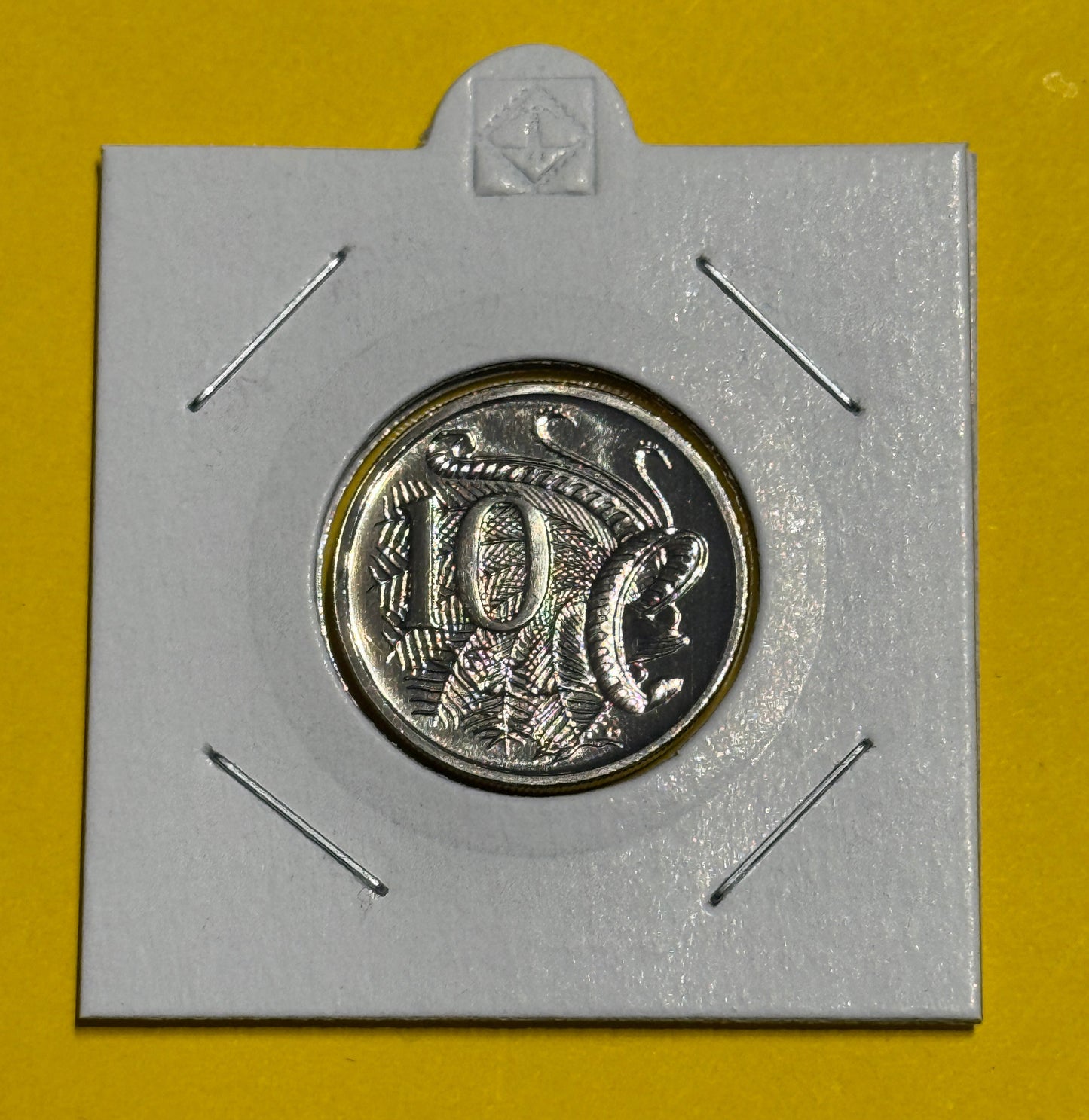 1991 10 Cent Coin - Choice Uncirculated - ex mint set low mintage 4.8 mil - 2x2 - New Age Numismatics