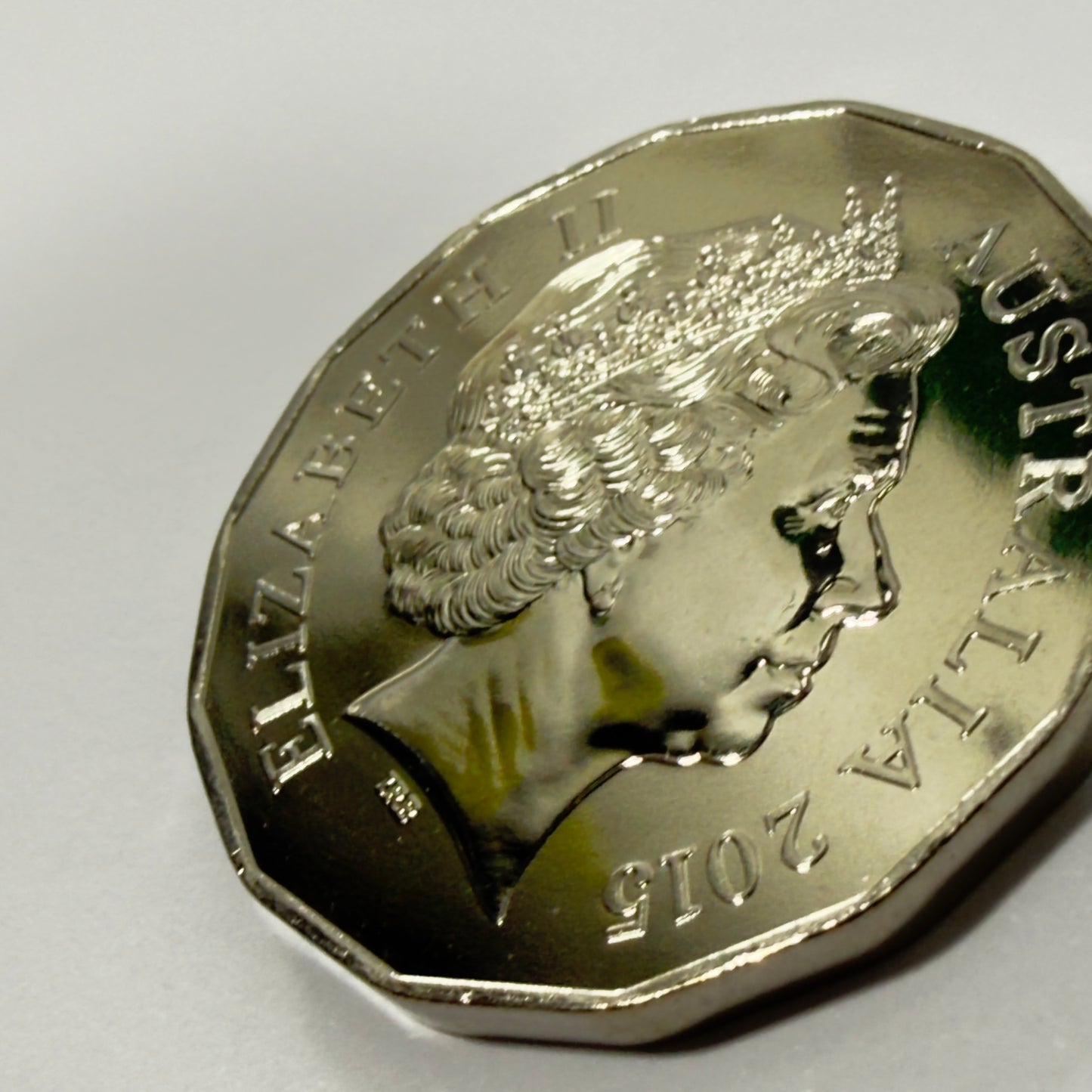 2015 50 Cent Tetra-Decagon - Lunar Year of the Goat GEM Uncirculated in Capsule