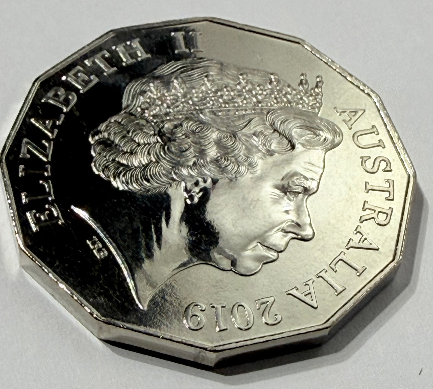 2019 50 Cent Coin - Choice Uncirculated - IRB Effigy - X Mint set - comes in 2x2