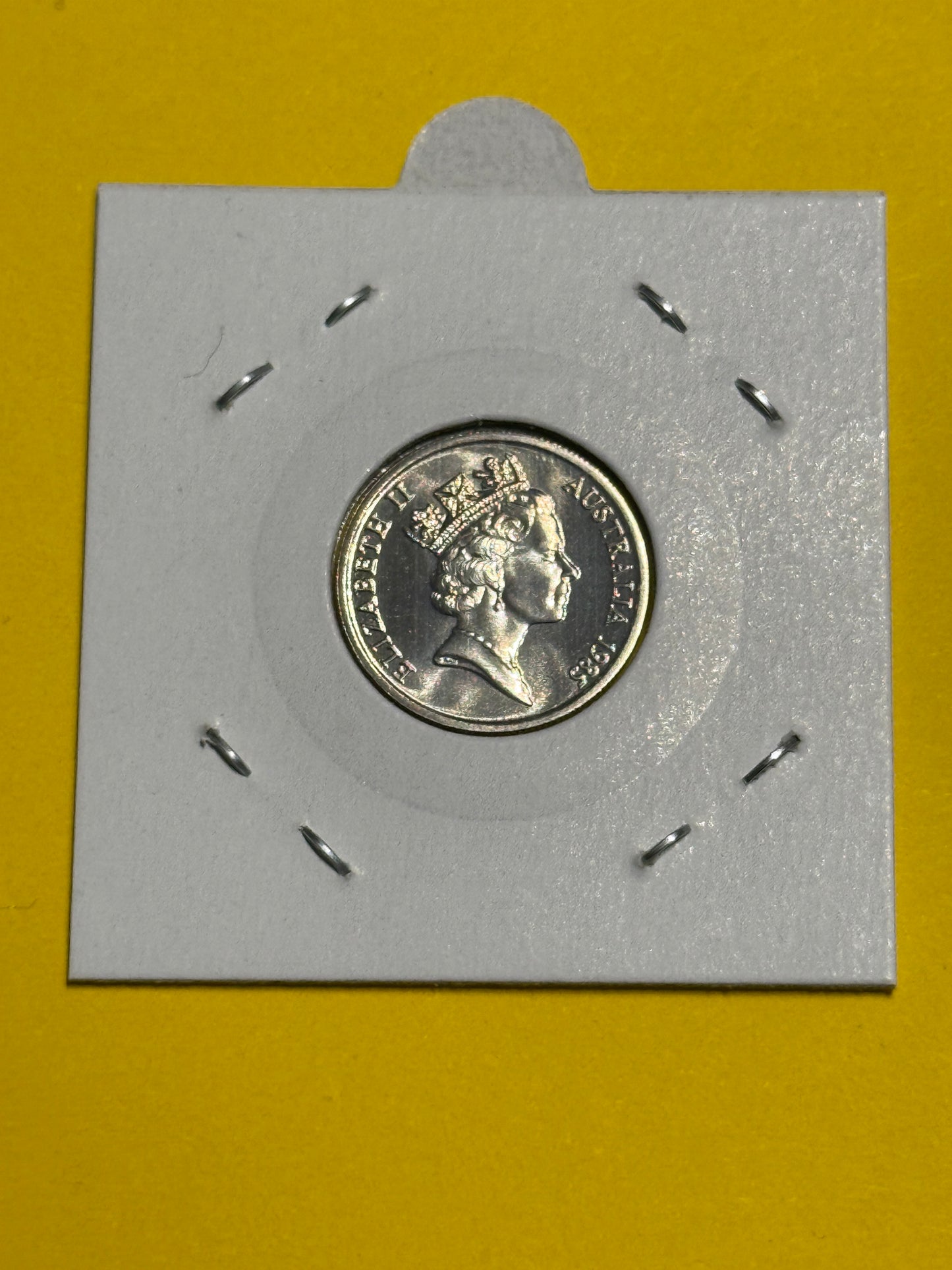 1985 5 Cent Coin - Choice Uncirculated - mint set ONLY coin - comes in 2x2 - New Age Numismatics