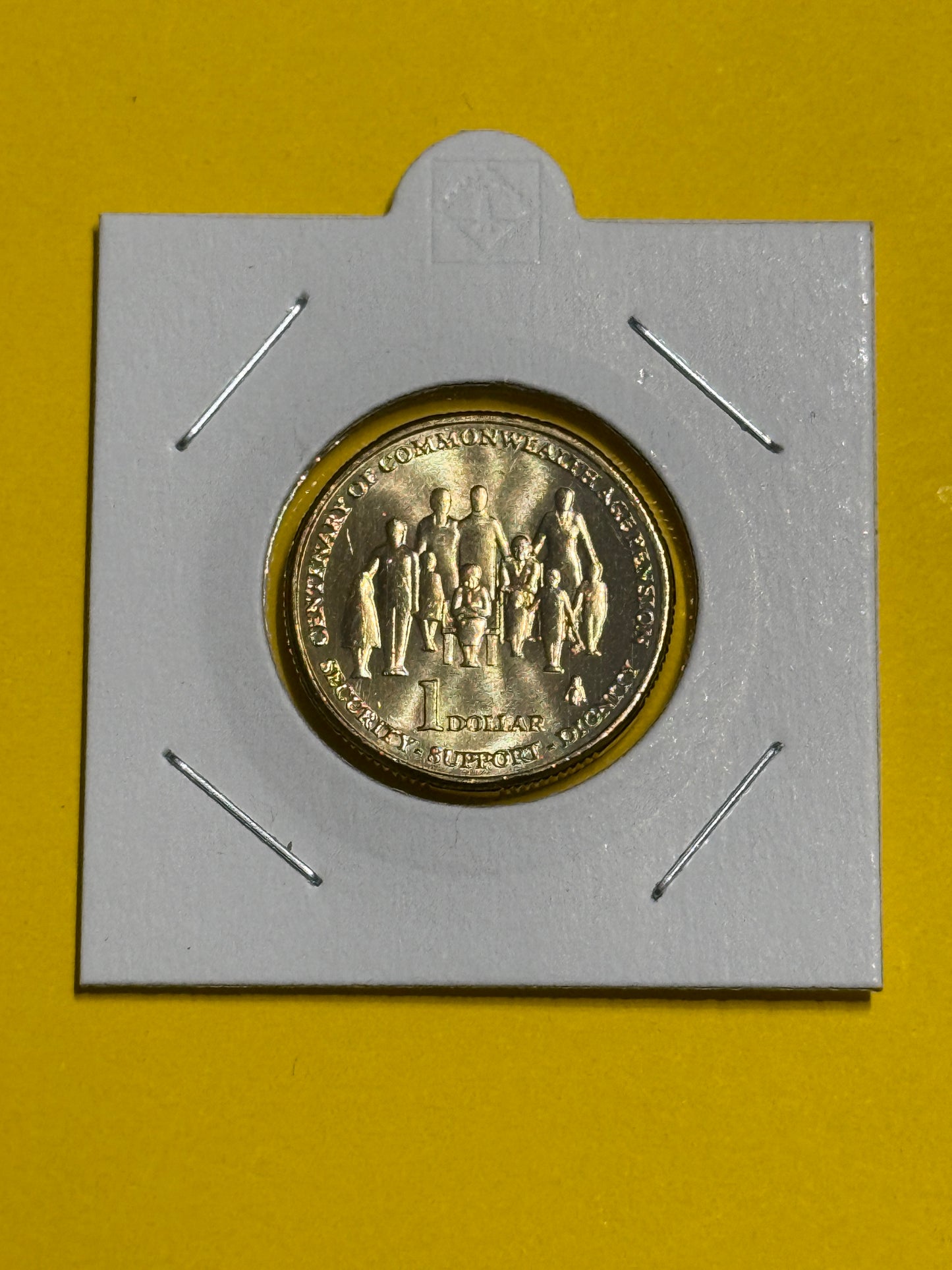 2009 $1 Coin - Centenary Of Age Pension - Uncirculated - One Dollar - In 2x2 - New Age Numismatics