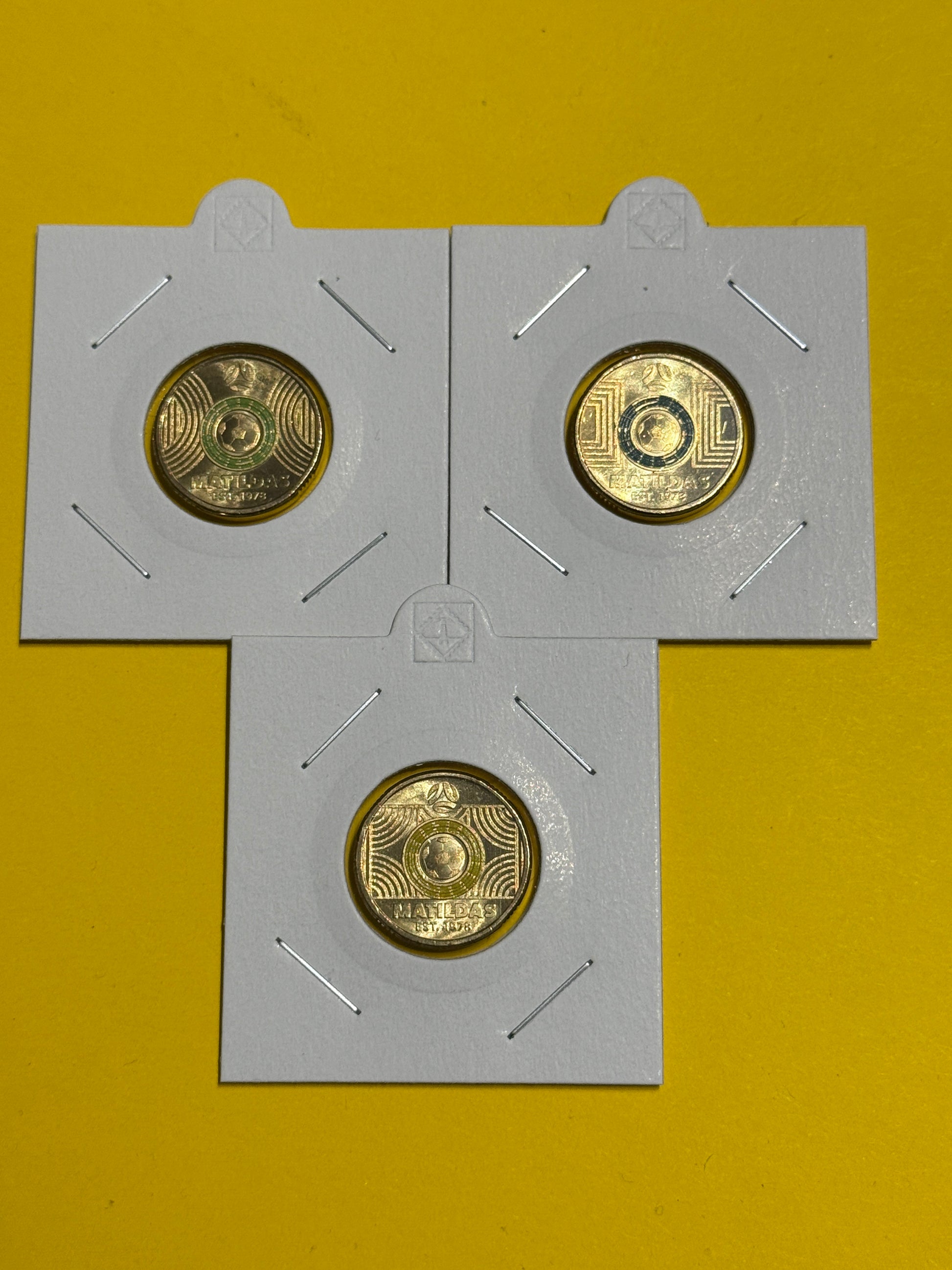 2023 $2 Matildas 3 Coin Set - Uncirculated - FIFA Two Dollar - come in 2x2s - New Age Numismatics
