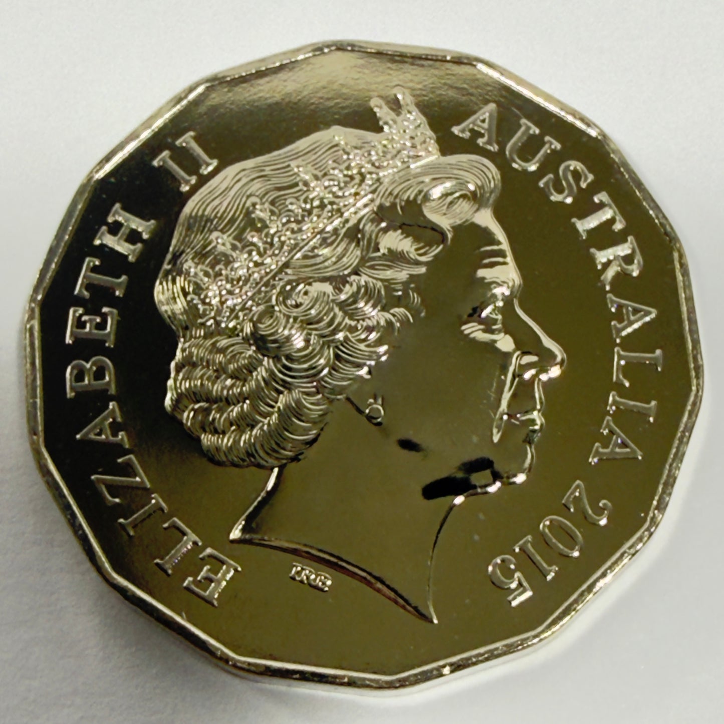 2015 50 Cent Tetra-Decagon - Lunar Year of the Goat GEM Uncirculated in Capsule