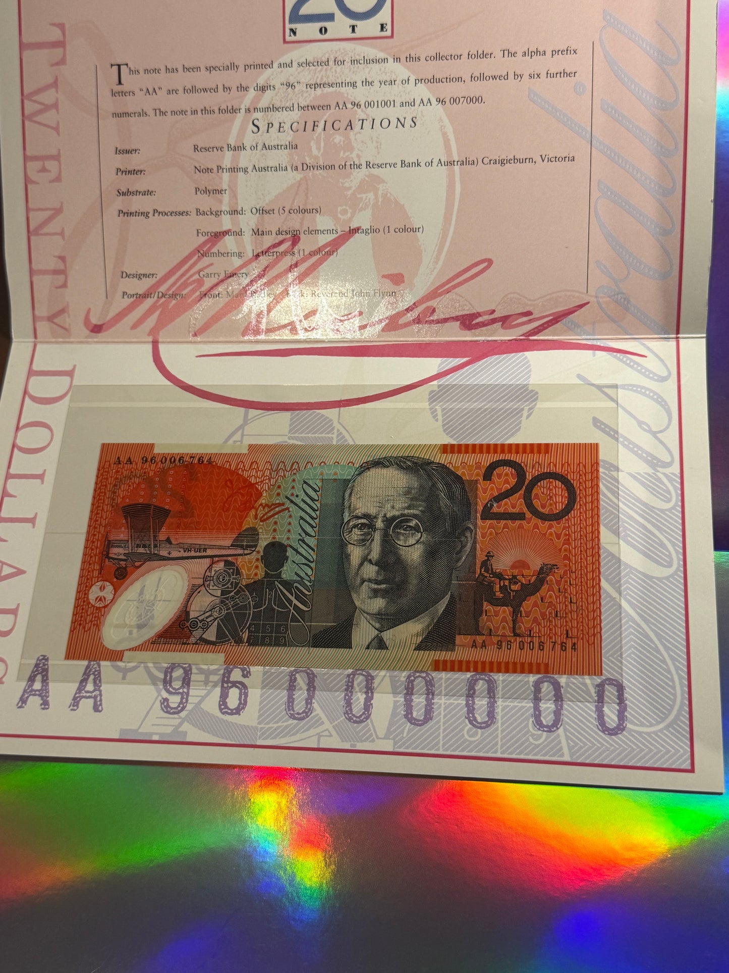 1996 Low Numbered DELUXE NPA Folders - $5-$10-$20 Matched Serials - New Age Numismatics