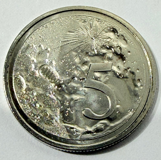 2019 5 Cent Coin - Moon Landing - Choice Uncirculated - X mint set - in 2x2