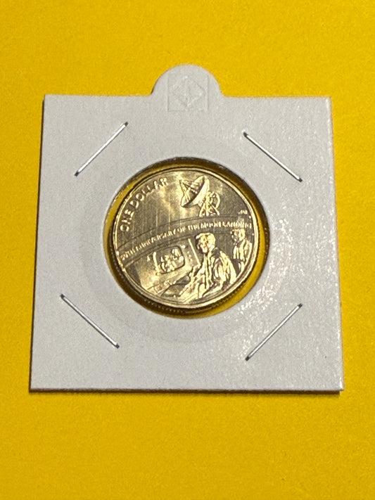 2019 $1 Coin - Uncirculated - Moon Landing Anniversary - Mint Set Only Coin - New Age Numismatics