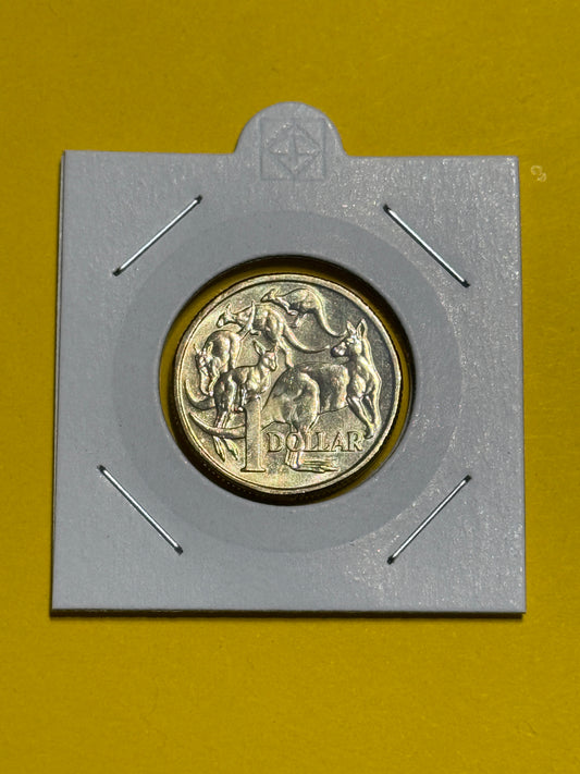 2014 $1 Mob of Roos Coin - Circulated - LOW MINTAGE Year - comes in 2x2 - New Age Numismatics