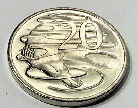 2019 20 Cent Coin  JC - Uncirculated - Low Mintage  2m - comes in 2x2