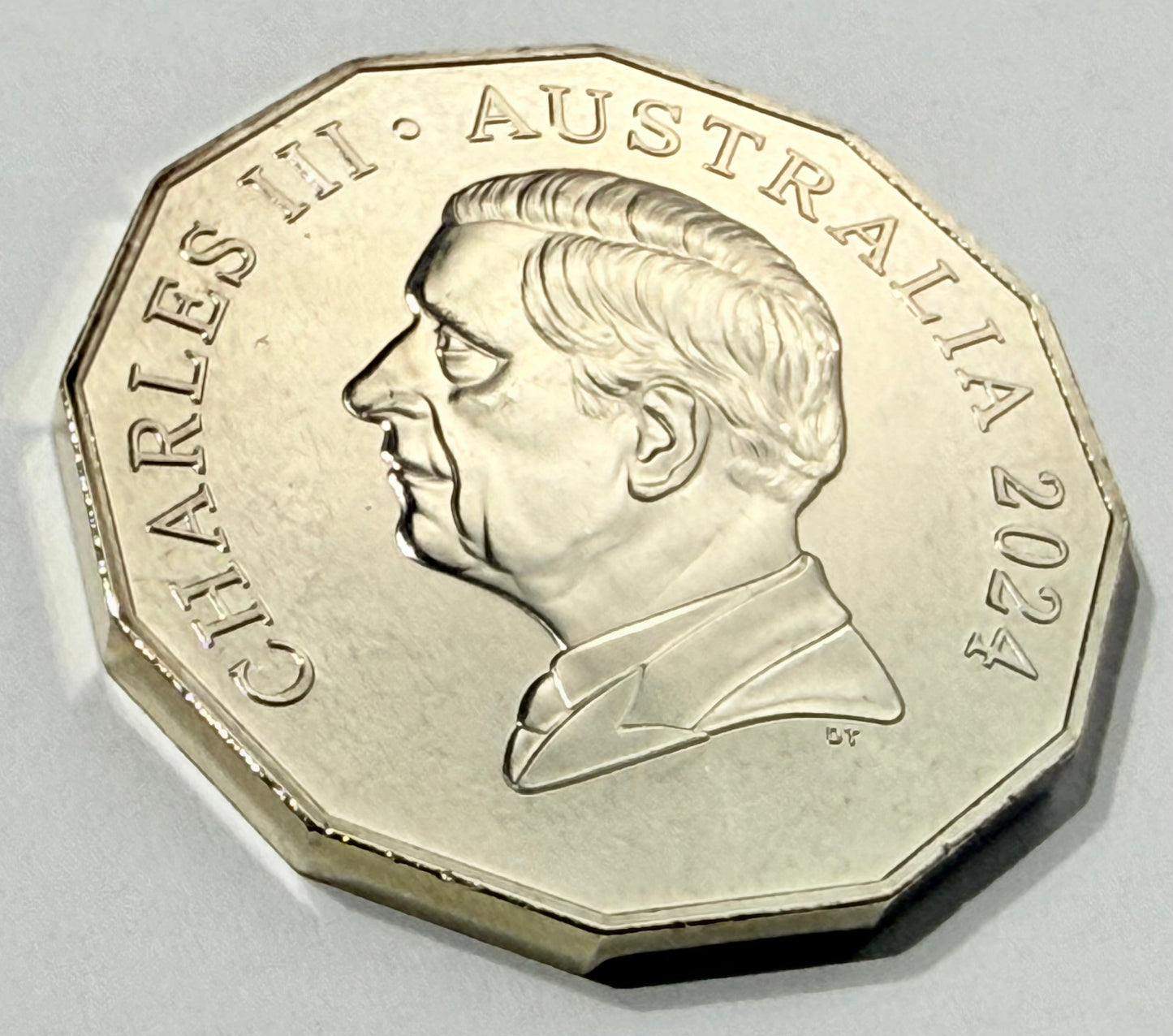 2024 50 Cent Coin - Uncirculated - King Charles Ex Premium Roll - Comes In 2x2