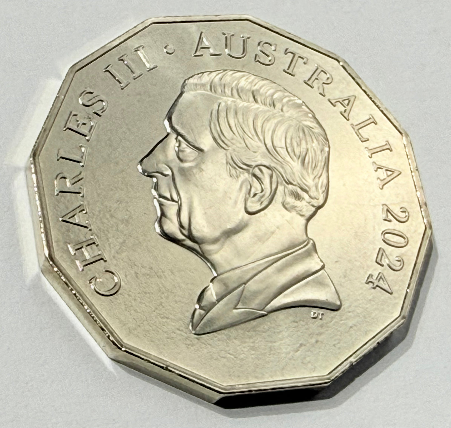 2024 50 Cent Coin - Uncirculated - King Charles Ex Premium Roll - Comes In 2x2