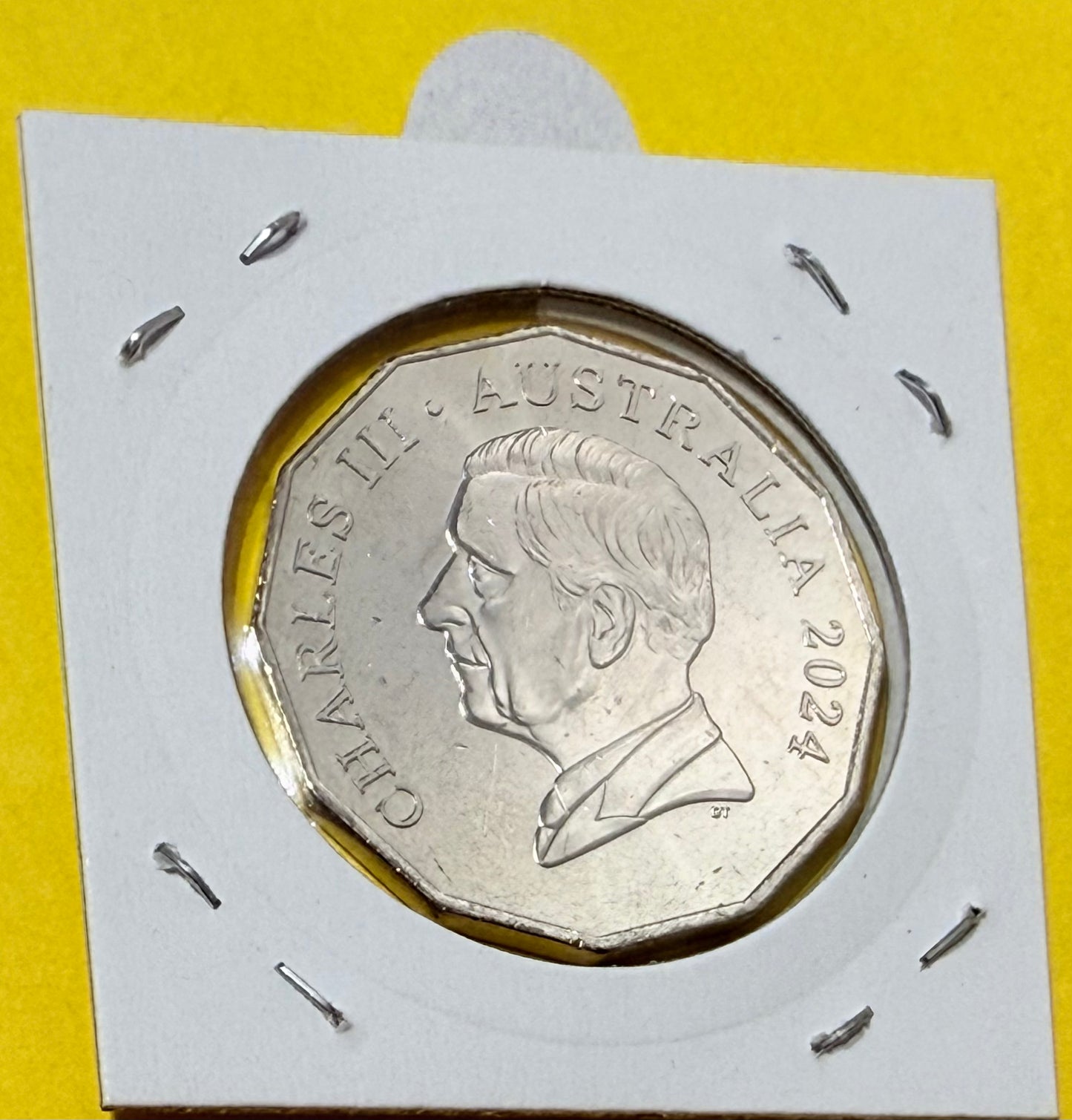2024 50 Cent Coin - Uncirculated - King Charles Ex Premium Roll - Comes In 2x2