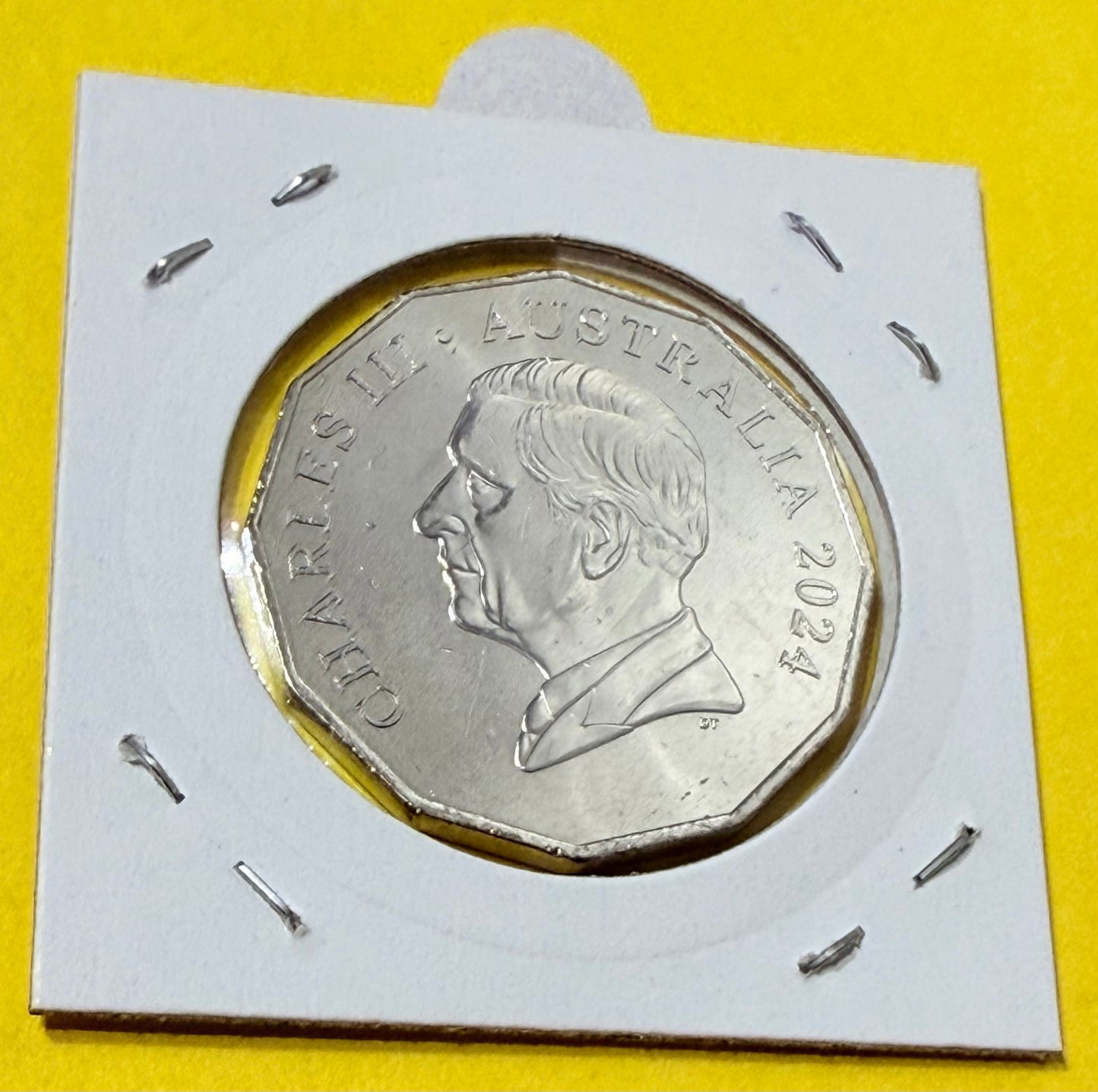 2024 50 Cent Coin - Uncirculated - King Charles Ex Premium Roll - Comes In 2x2