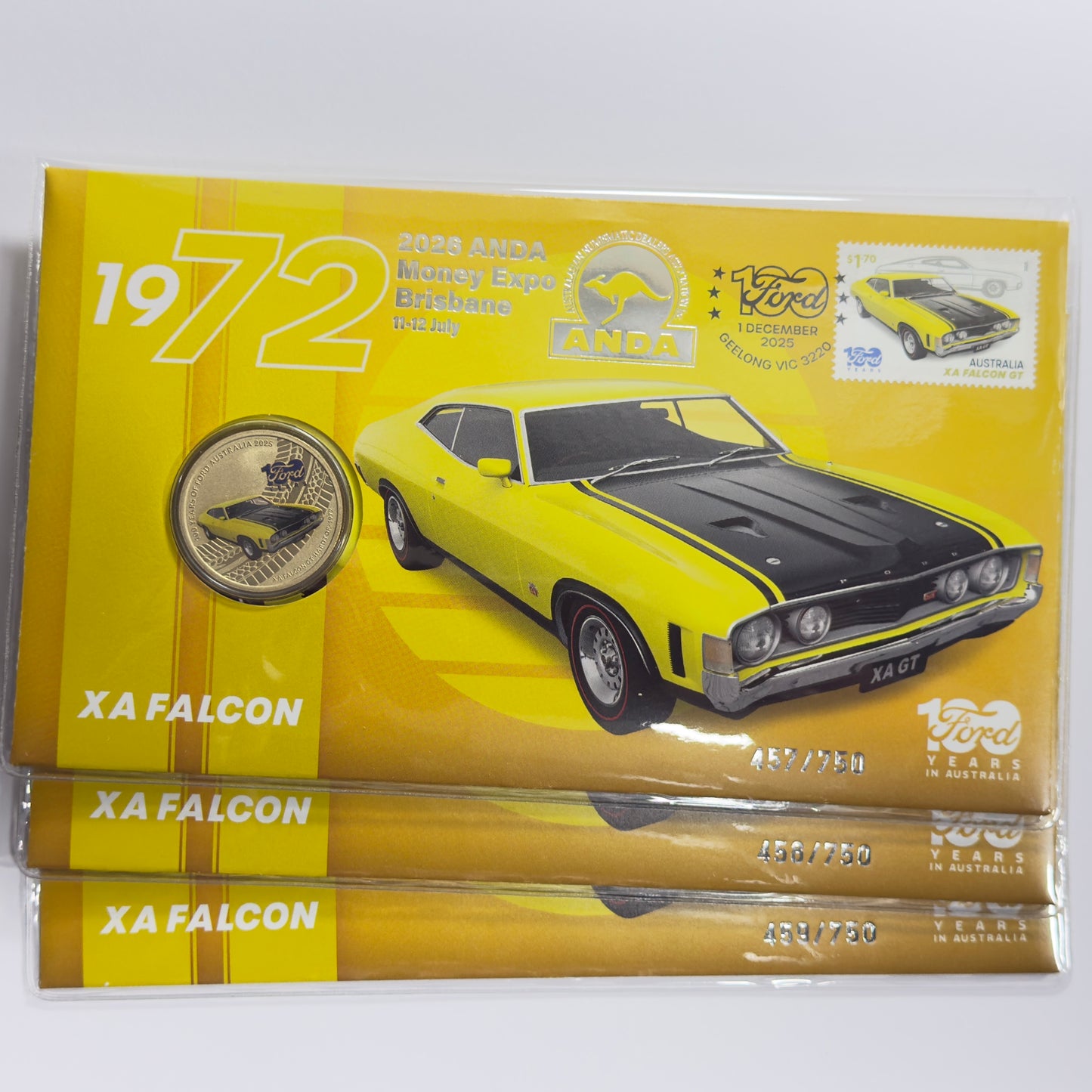 2026 ANDA Money EXPO Brisbane - 1972 XA Ford Falcon PNC - 750 Issued