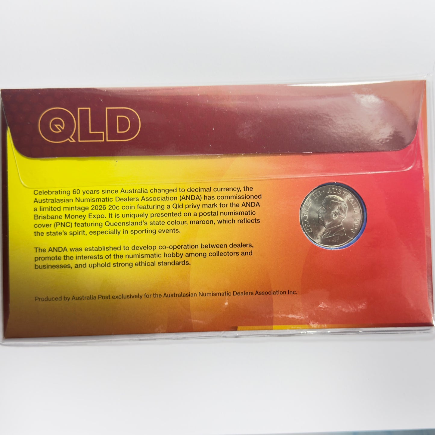2026 ANDA Money EXPO Brisbane - QLD Privy Mark 20c - 600 Mintage