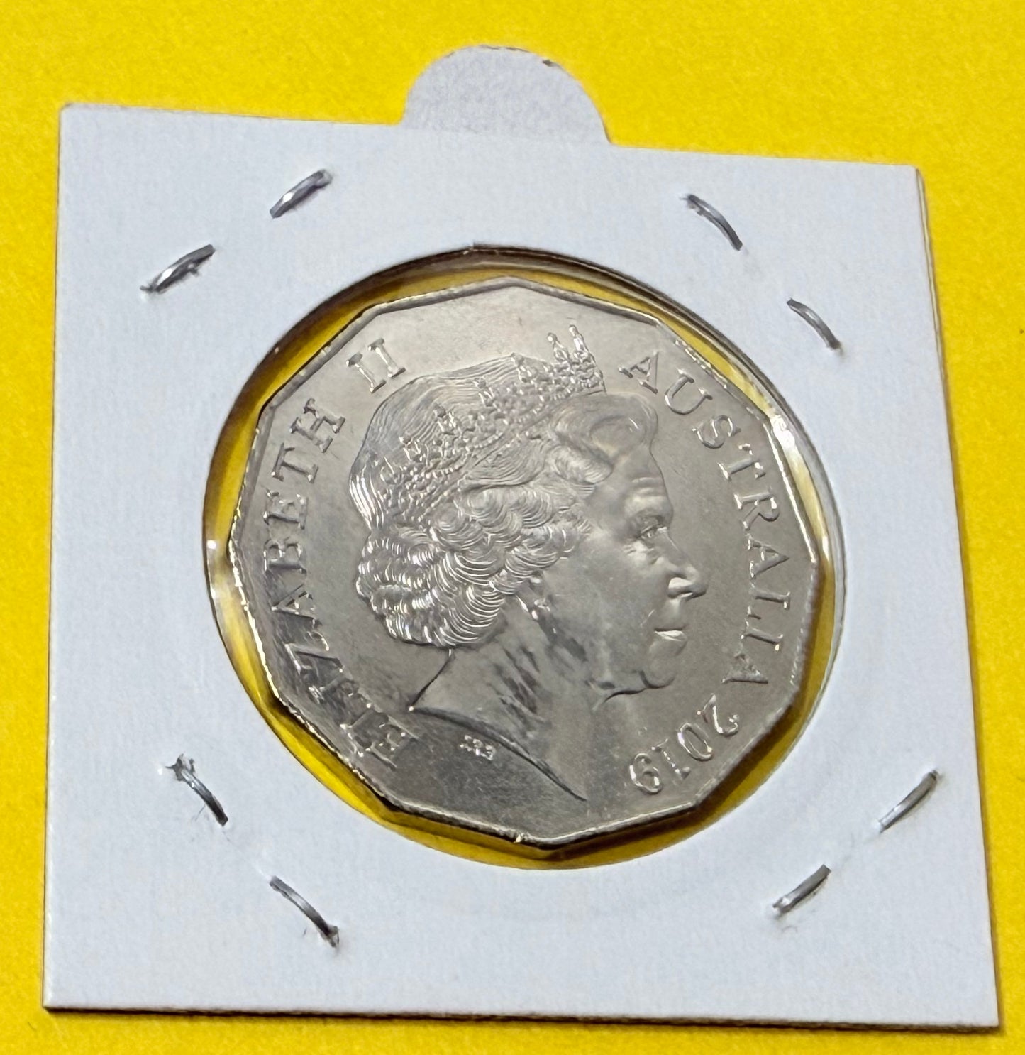 2019 50 Cent Coin - Uncirculated - Indigenous Languages - comes in 2x2