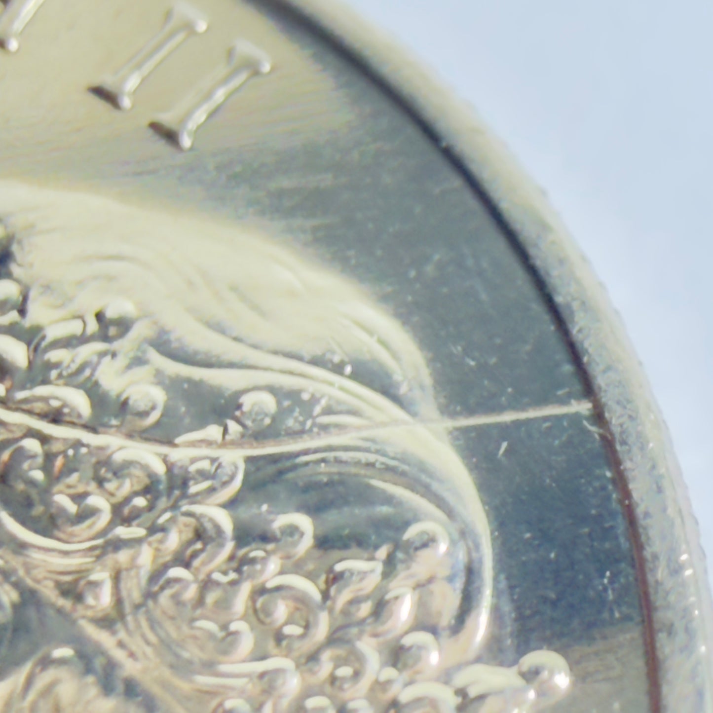 1983 20 Cent Error Coin - Choice Uncirculated-Gem UNC - Struck Through Error