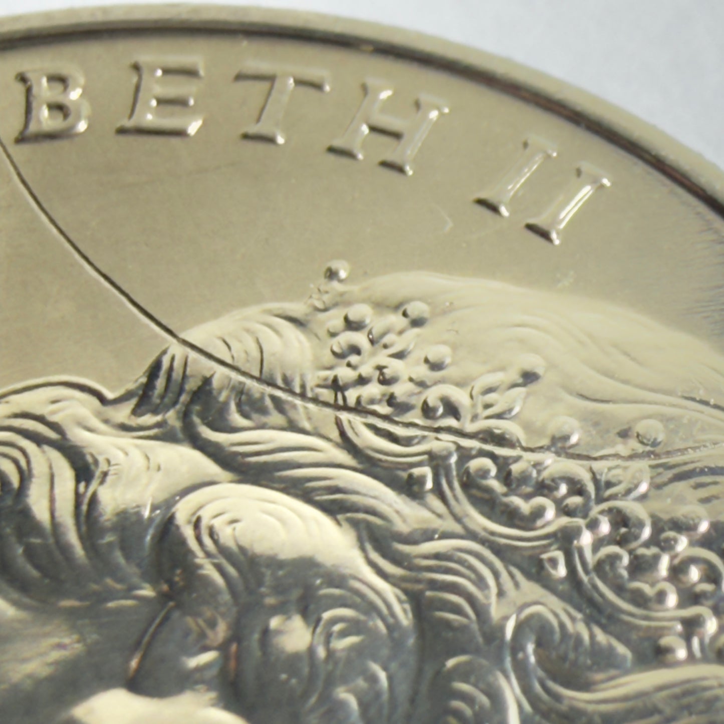1983 20 Cent Error Coin - Choice Uncirculated-Gem UNC - Struck Through Error