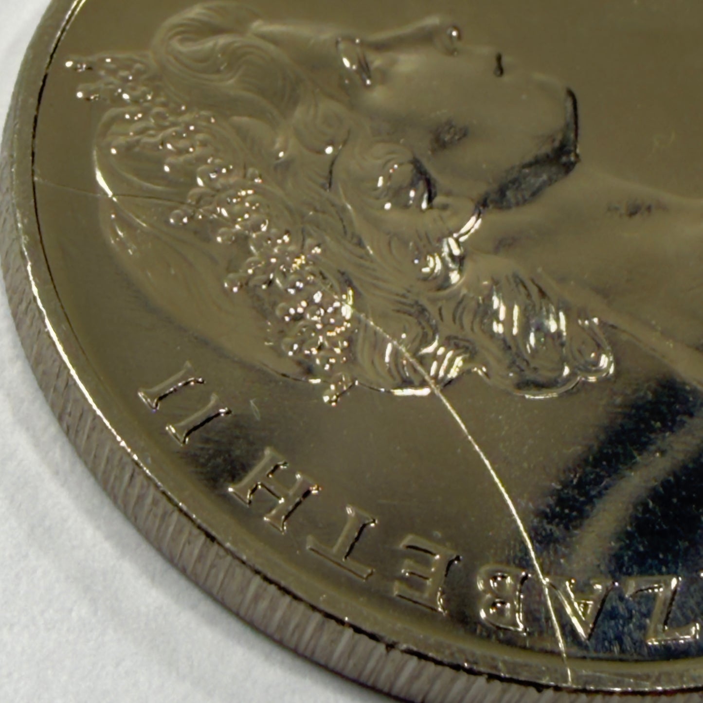 1983 20 Cent Error Coin - Choice Uncirculated-Gem UNC - Struck Through Error