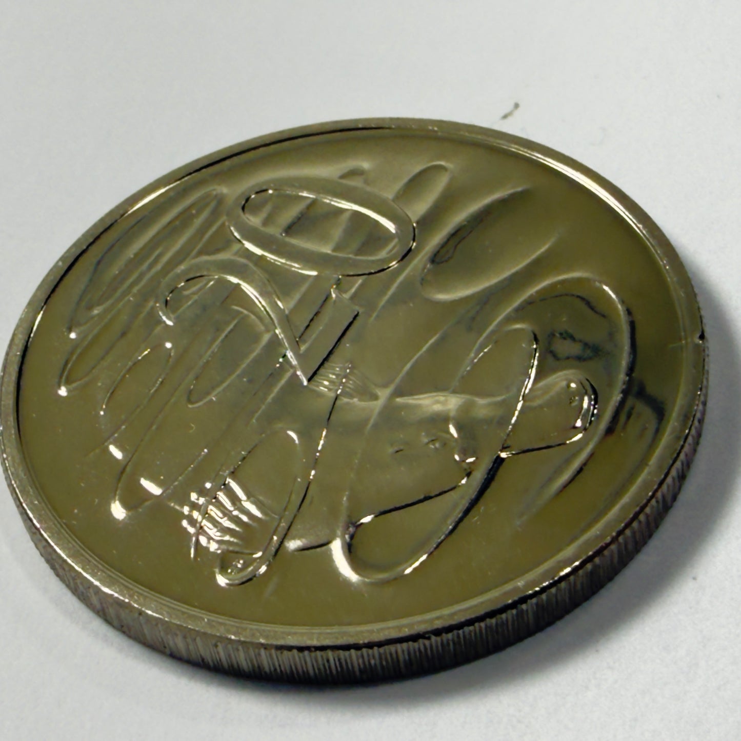 1983 20 Cent Error Coin - Choice Uncirculated-Gem UNC - Struck Through Error