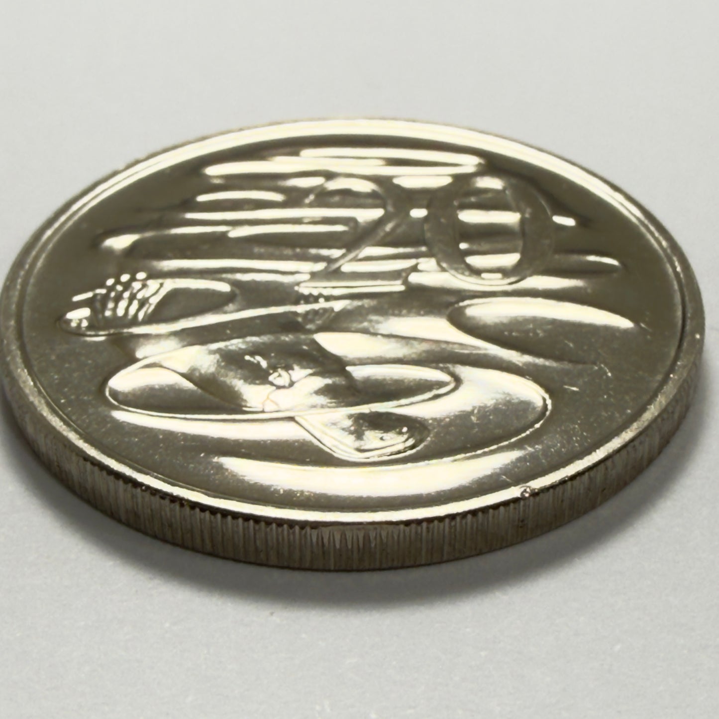 1983 20 Cent Error Coin - Choice Uncirculated-Gem UNC - Struck Through Error