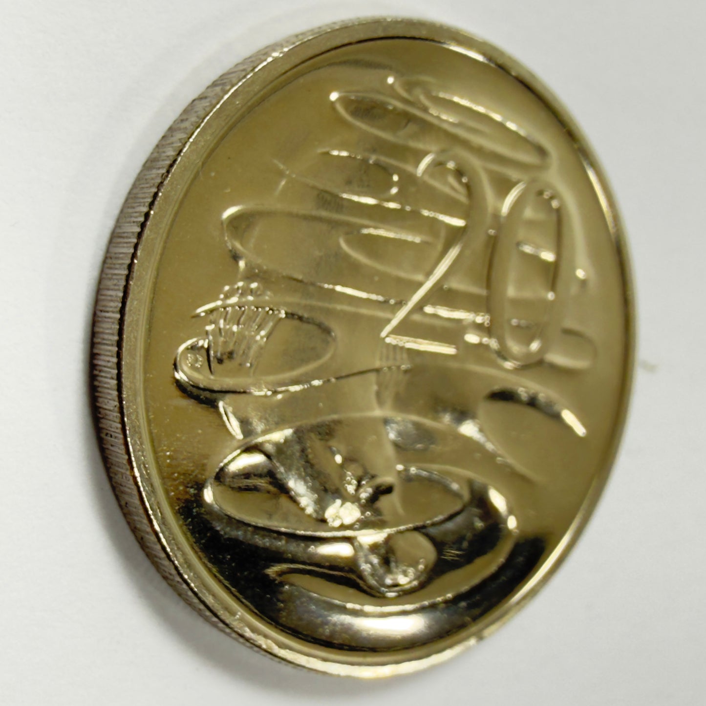 1983 20 Cent Error Coin - Choice Uncirculated-Gem UNC - Struck Through Error