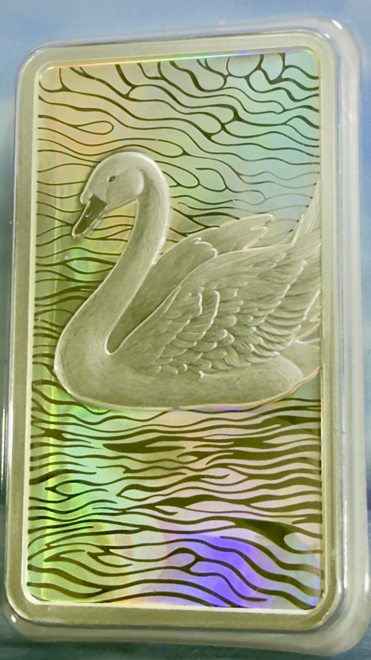 2026 Wings of Wonder - 1 Oz Hologram Bar - #262 of Only 333 Minted - Swan Guardian of Grace