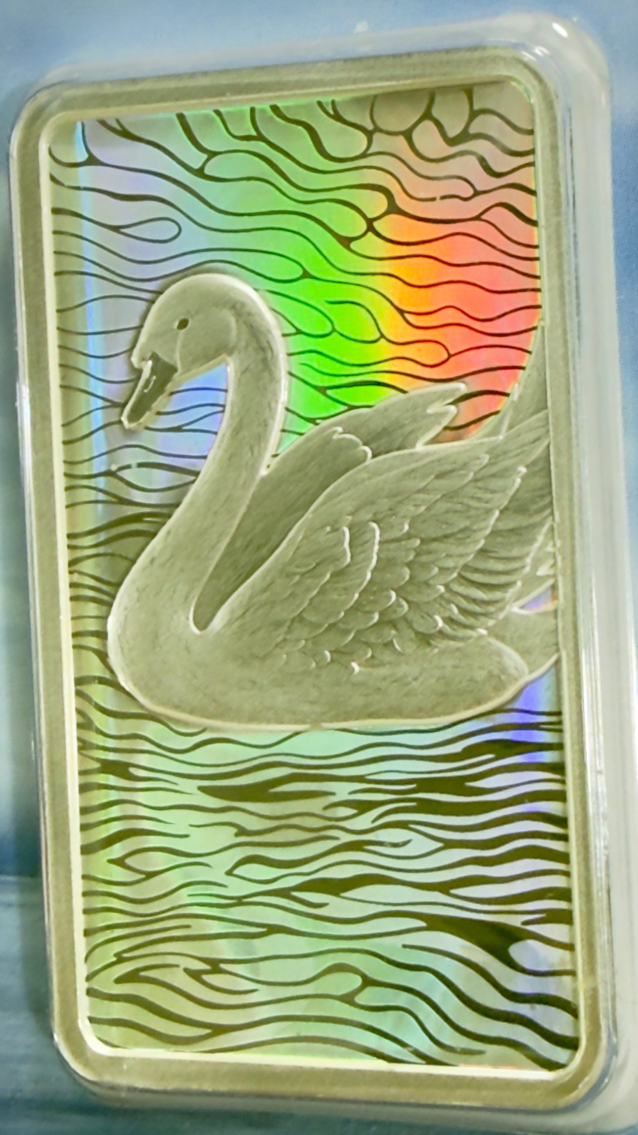 2026 Wings of Wonder - 1 Oz Hologram Bar - #262 of Only 333 Minted - Swan Guardian of Grace