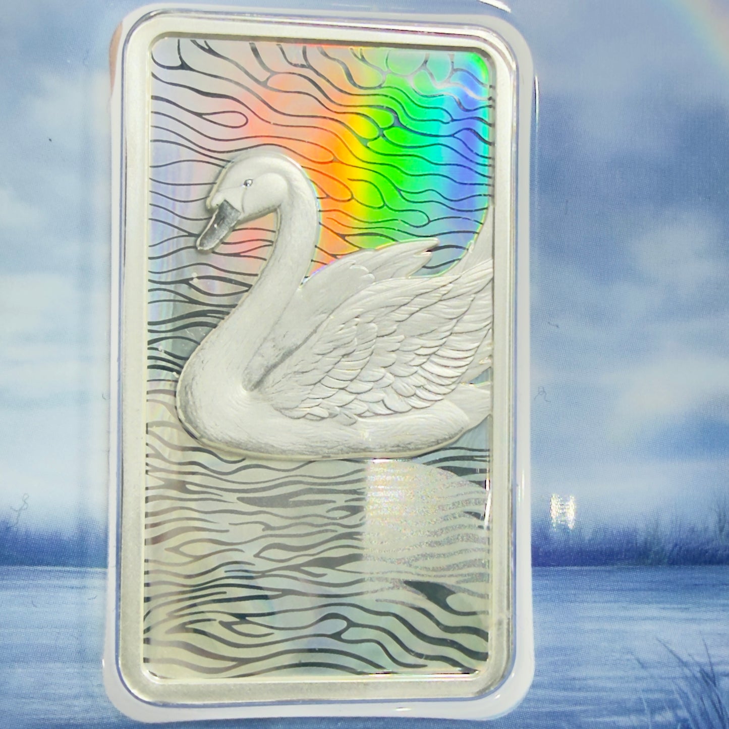2026 Wings of Wonder - 1 Oz Hologram Bar - #262 of Only 333 Minted - Swan Guardian of Grace