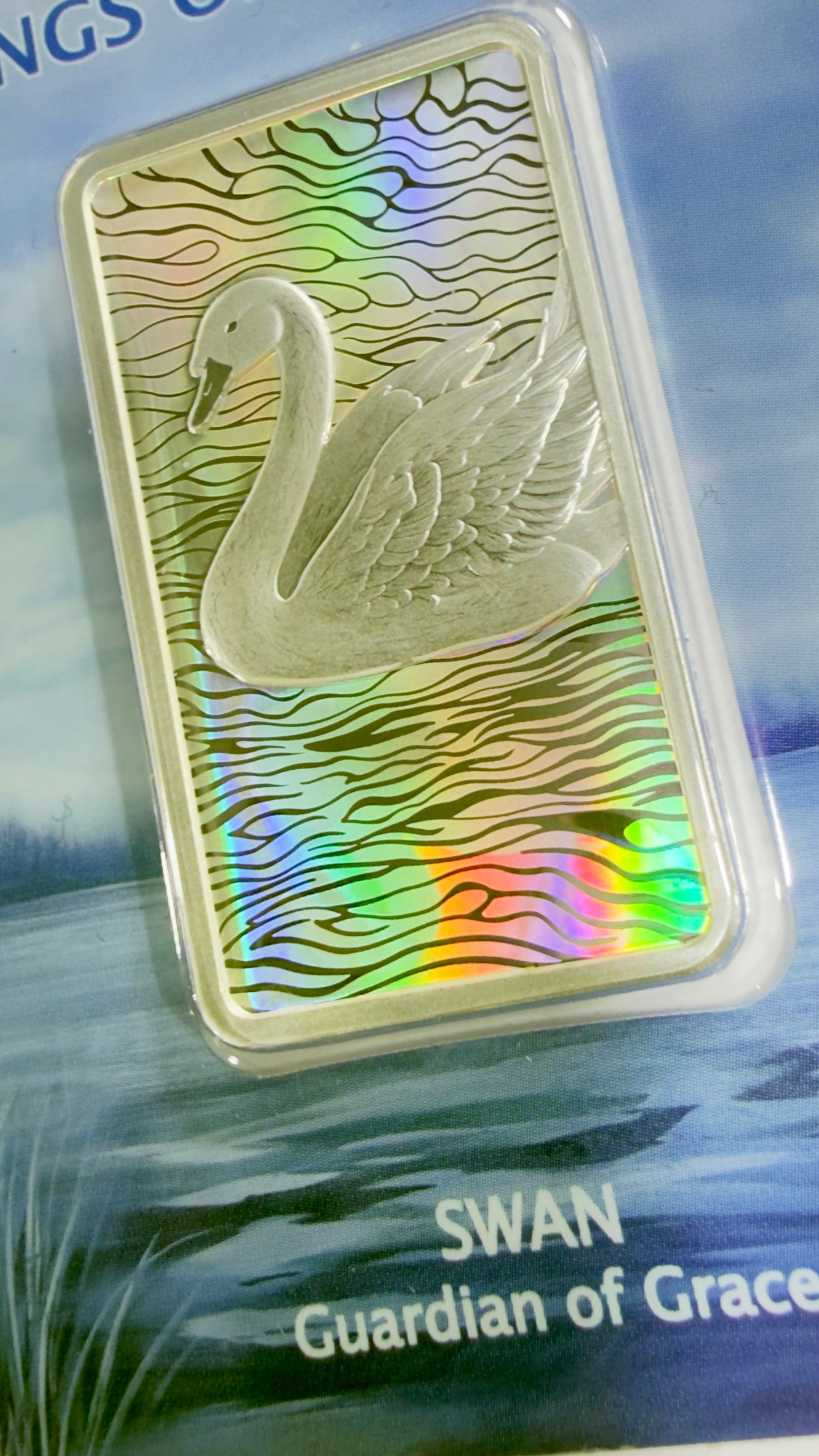 2026 Wings of Wonder - 1 Oz Hologram Bar - #262 of Only 333 Minted - Swan Guardian of Grace