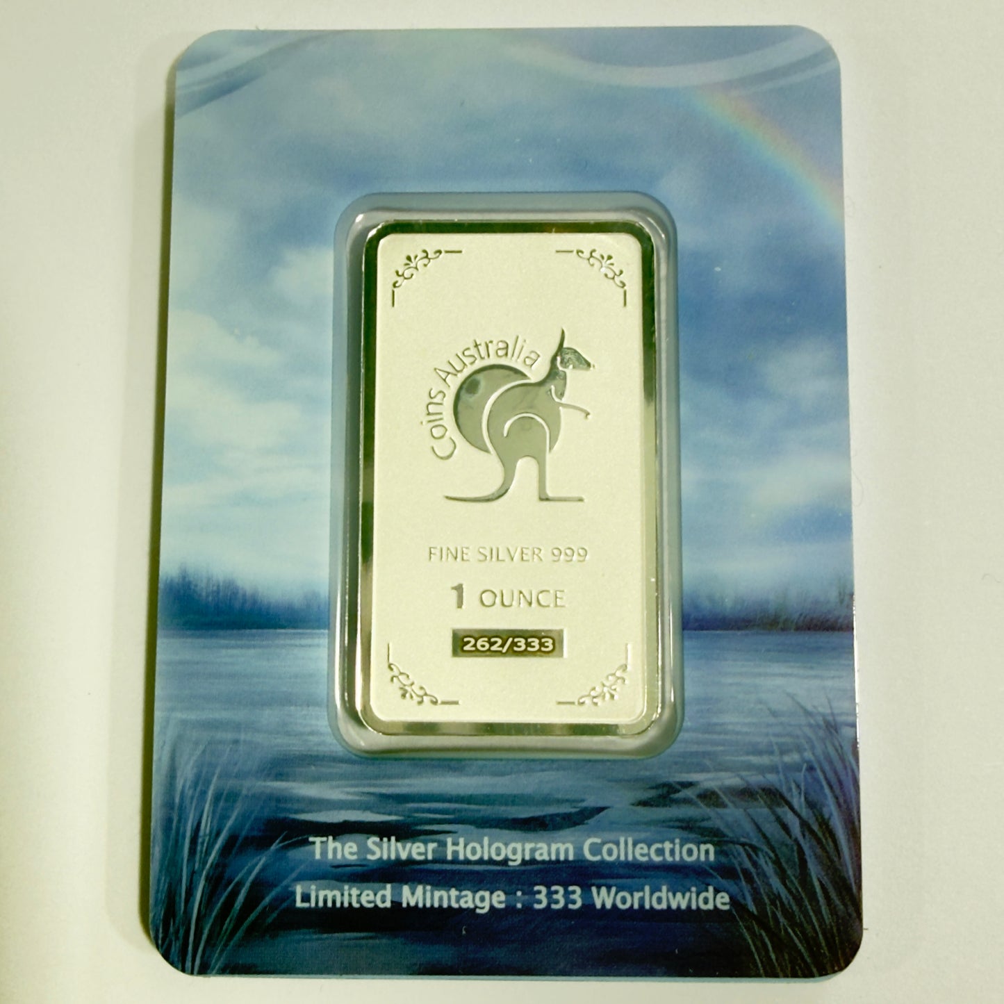 2026 Wings of Wonder - 1 Oz Hologram Bar - #262 of Only 333 Minted - Swan Guardian of Grace