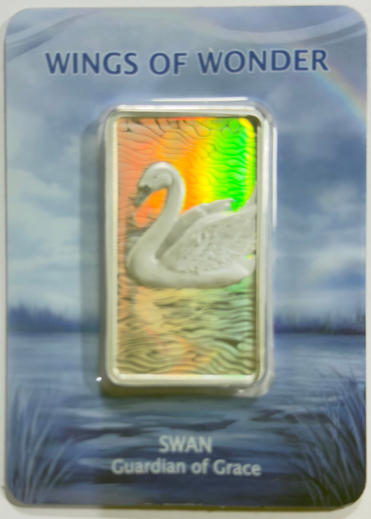 2026 Wings of Wonder - 1 Oz Hologram Bar - #262 of Only 333 Minted - Swan Guardian of Grace